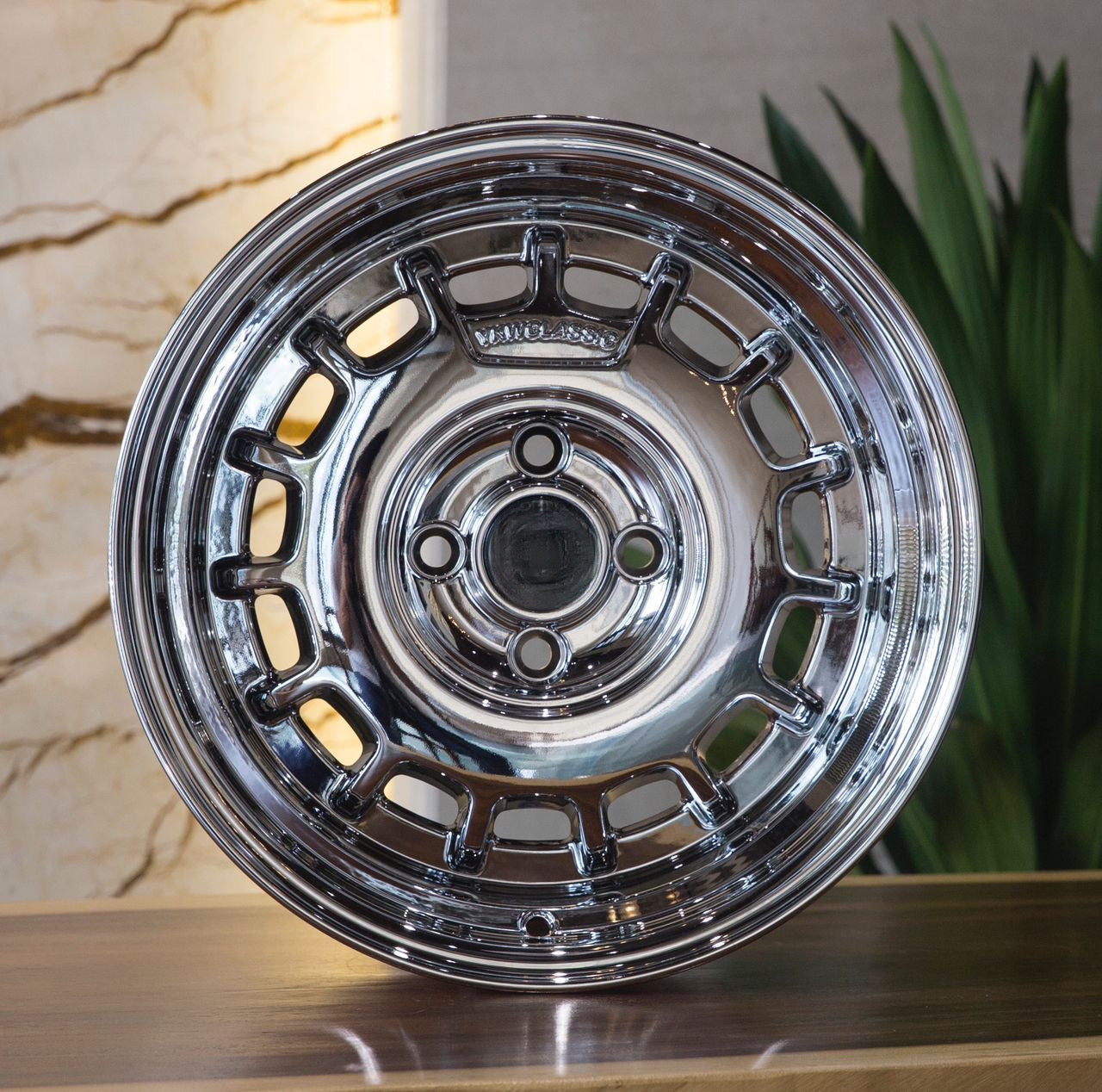15” AS- CLI 4/100 SILVER CHROME