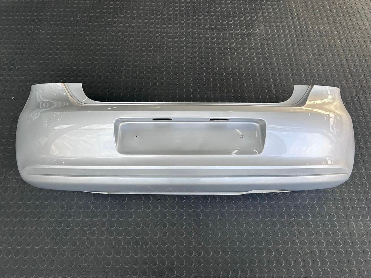 OEM preowned POLO 6R REAR BUMPER silver
