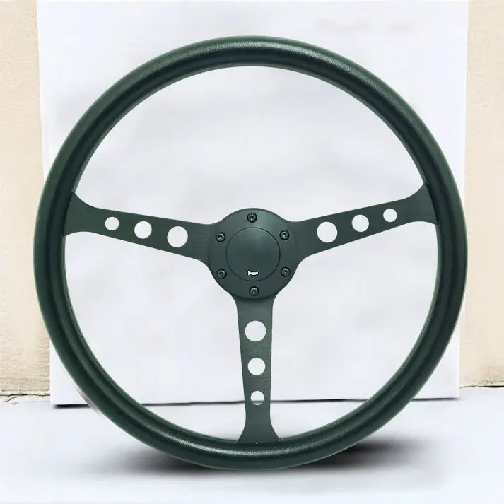Classic 3-Spoke Racing Style Steering Wheel (380mm)