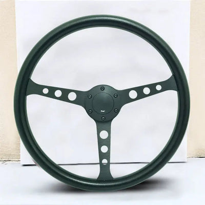 Classic 3-Spoke Racing Style Steering Wheel (380mm)