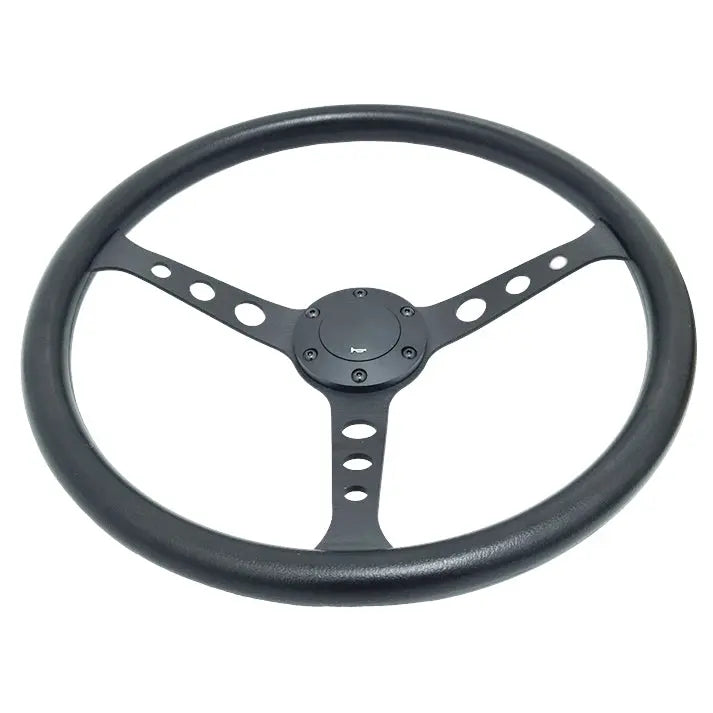 Classic 3-Spoke Racing Style Steering Wheel (380mm)