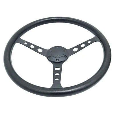 Classic 3-Spoke Racing Style Steering Wheel (380mm)