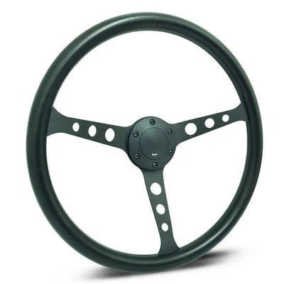 Classic 3-Spoke Racing Style Steering Wheel (380mm)