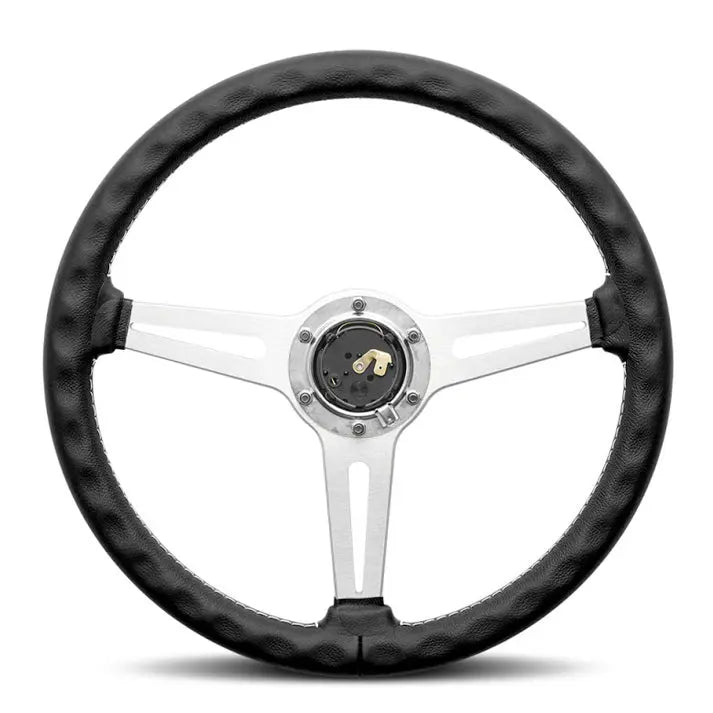 Classic Racing Style Leather Steering Wheel (350mm)