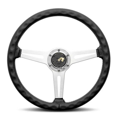 Classic Racing Style Leather Steering Wheel (350mm)