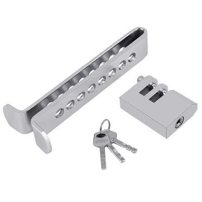 Universal Anti-Theft Stainless Steel Brake / Clutch Foot Pedal Lock Kit