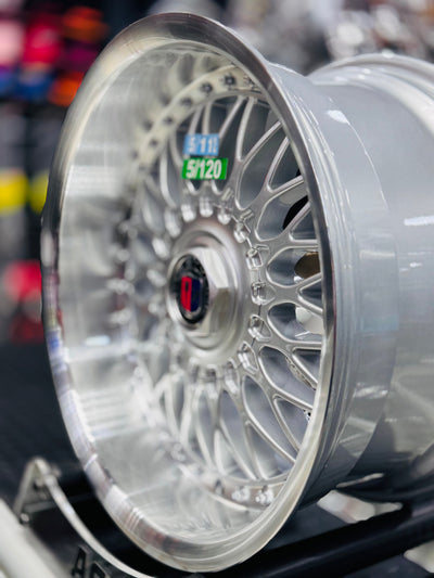 17” AS-SCORPION 8/9j 5/120 & 5/112 SILVER STUDS