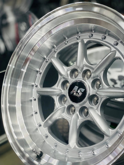 15” AS-7168 MINI LITES SILVER  4/100 4/108 wheels