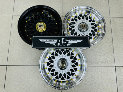 15” AS MOTORSPORT P MESH 4/100 4/114 & 5/100  PCD