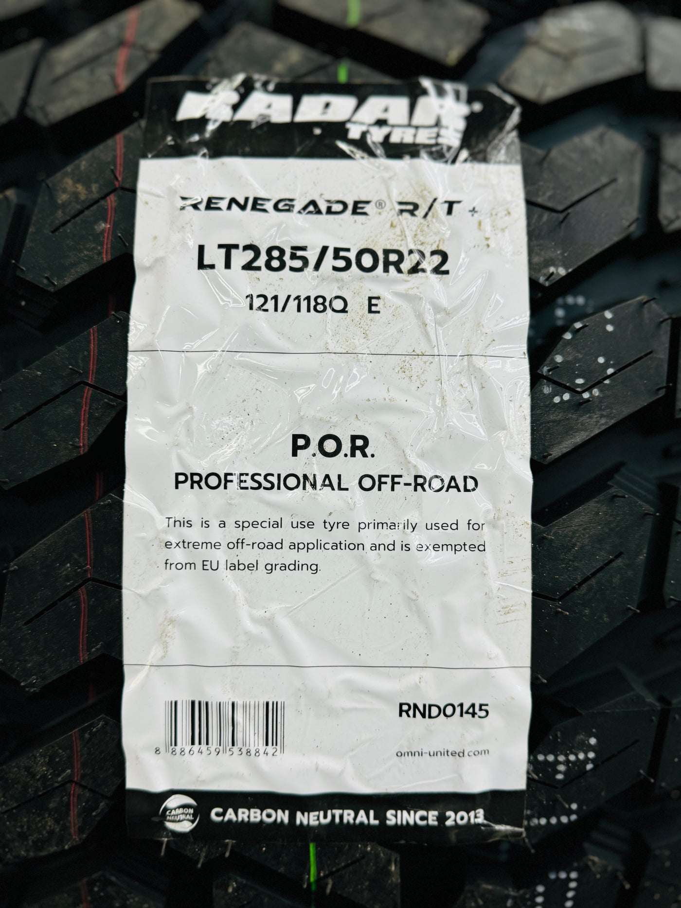 RADAR RENEGADE  RT+ 285/50/22 TYRES