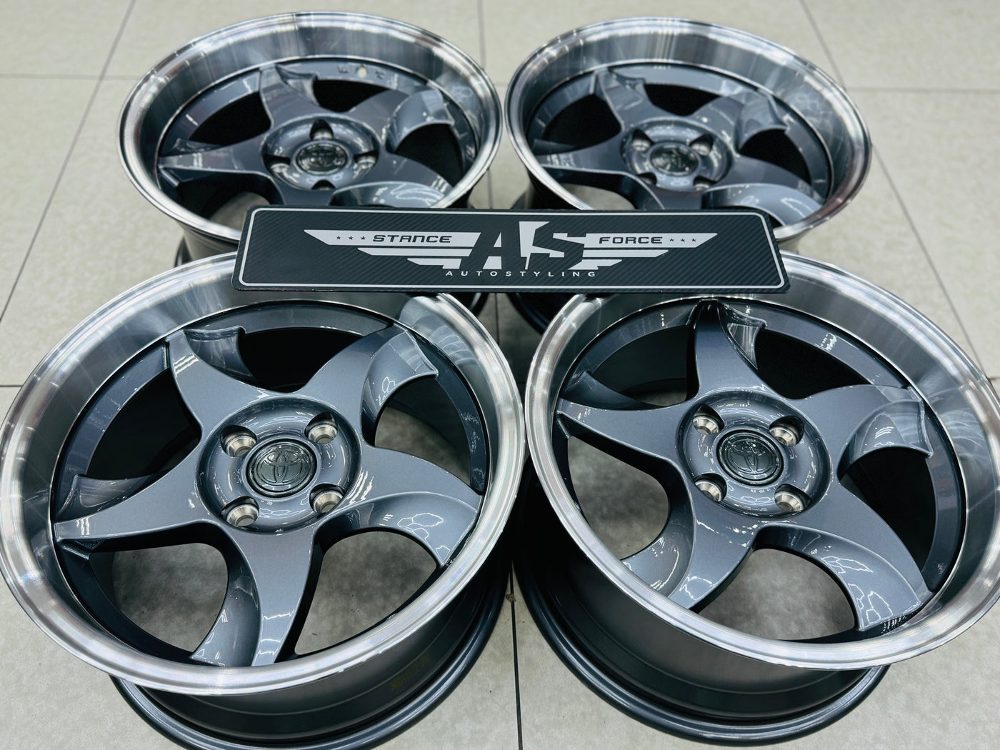 15” AS-RXI BLADES DISHED GUNMETAL