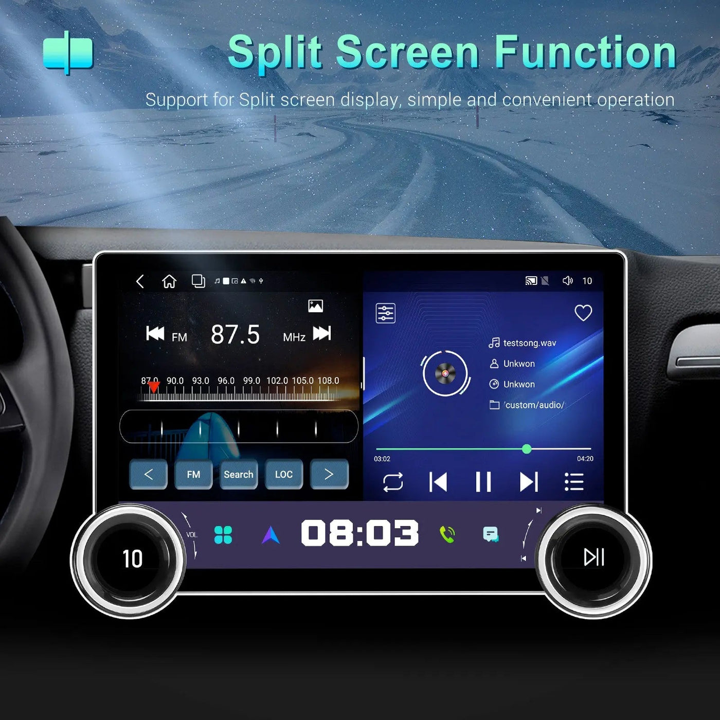 Diamond 2K - 11.5 Inch Dual Knob Android Multimedia Entertainment Unit