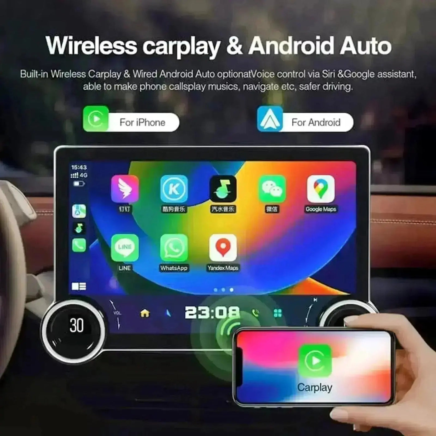 Diamond 2K - 11.5 Inch Dual Knob Android Multimedia Entertainment Unit - Benz CLK Class W209 (02-06) Models