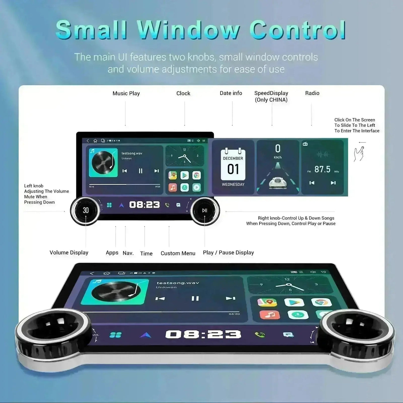 Diamond 2K - 11.5 Inch Dual Knob Android Multimedia Entertainment Unit - Jeep Grand Cherokee (05-07)