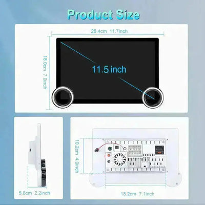 Diamond 2K - 11.5 Inch Dual Knob Android Multimedia Entertainment Unit -  Renault Clio (17-20)