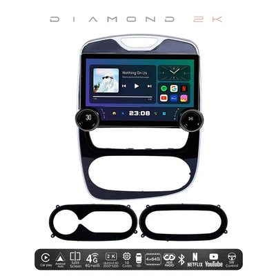 Diamond 2K - 11.5 Inch Dual Knob Android Multimedia Entertainment Unit -  Renault Clio (17-20)