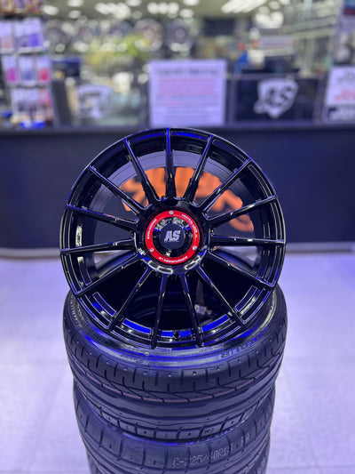 19” AS-SUPERTURISMO  5/112 & 5x100 multi PCD  GLOSS BLACK