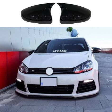 VW GOLF MK 6  M4 / BATMAN MIRROR COVERS GLOSS BLACK