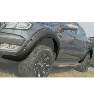 RANGER T7 MATT BLACK WIDE WHEEL ARCHES WITH STUDS