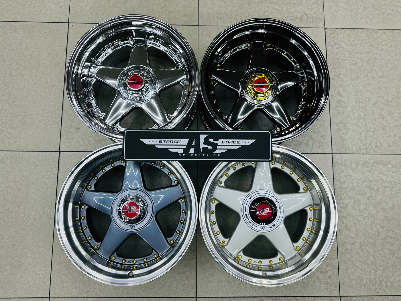 17” AS- 360 8.5/10j WHEELS