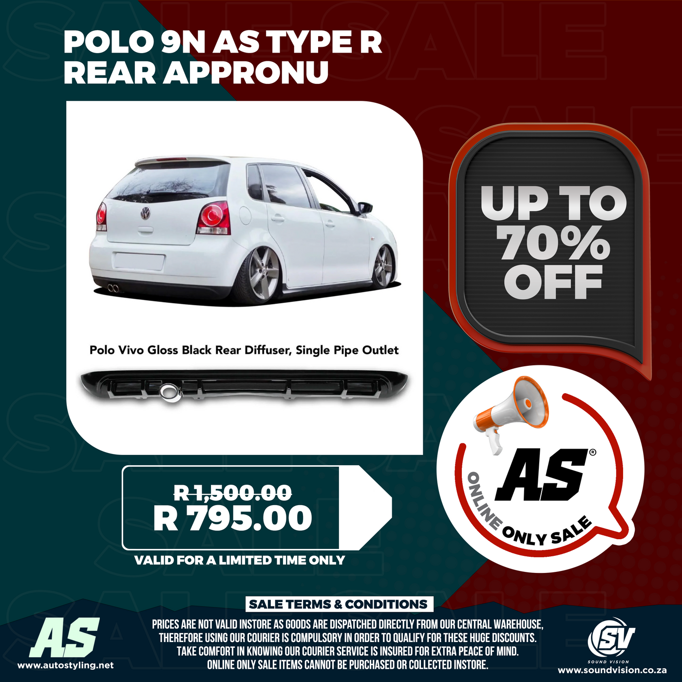 POLO 9N AS TYPE R REAR APPRON