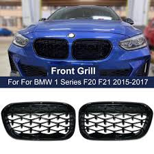 BMW F20/21 1 series   FACELIFT MILLION STAR KIDNEY GRILLS  GLOSS BLACK