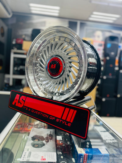 15” AS- SUPERFIN HYPER SILVER  4/100 4/114  wheels