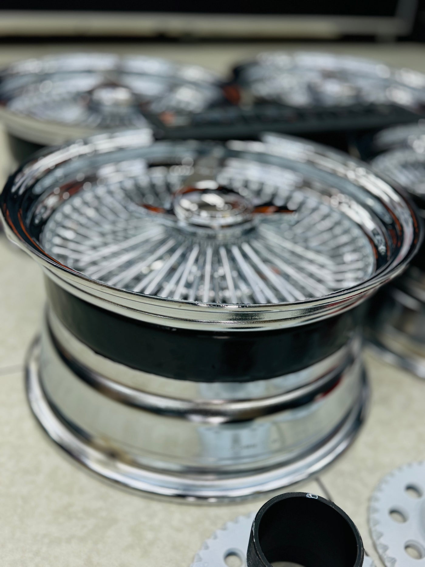 15 ” AS - 100 SPOKE WIRE WHEEL FITS ALL CARS