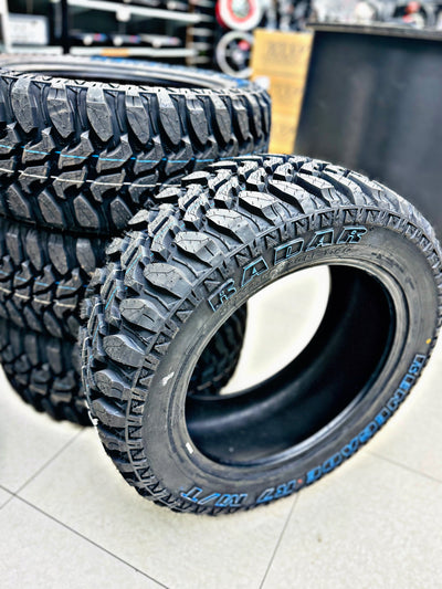 20” 33x12.5 RADAR RENEGADE R7 MUD TERRAIN WHITE LETTER TYRES