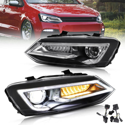 VLAND VW POLO 6 TUBE LED HEADLIGHT