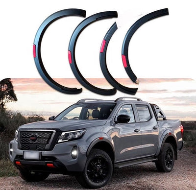 Nissan Navara PRO 4x Style 2021+ Fender Flares With Red Inserts
