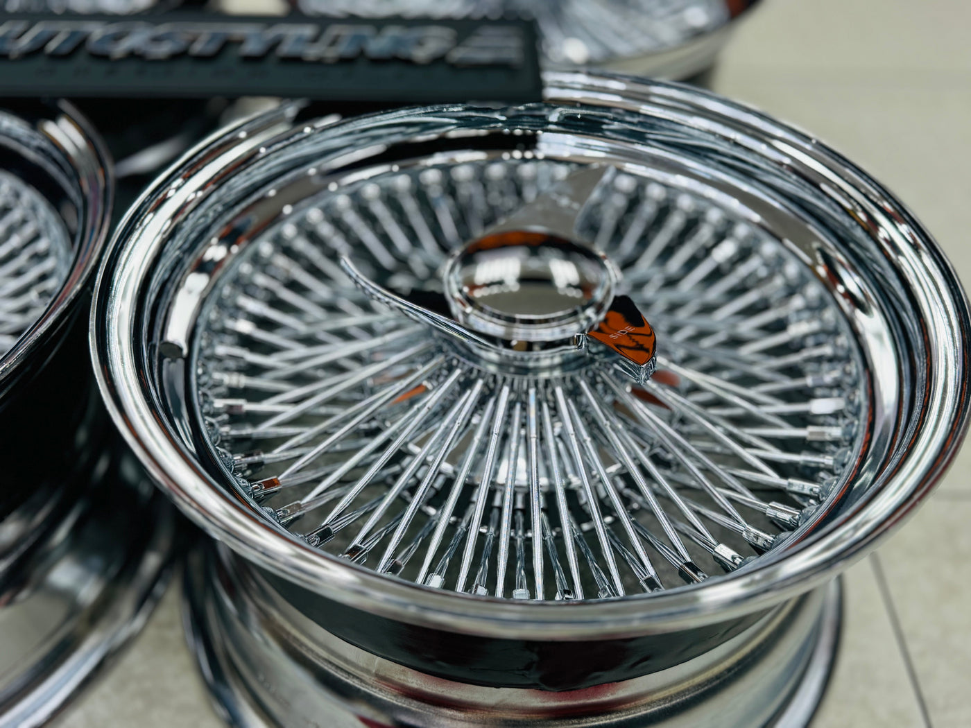 15 ” AS - 100 SPOKE WIRE WHEEL FITS ALL CARS