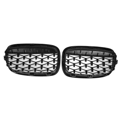 BMW F20/21 1 series   PRE FACELIFT MILLION STAR KIDNEY GRILLS  GLOSS BLACK
