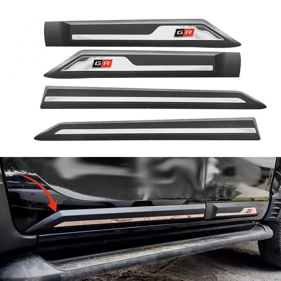 GR Sport - Toyota Hilux (16-On) Double Cab Door Moulding (4-Piece)