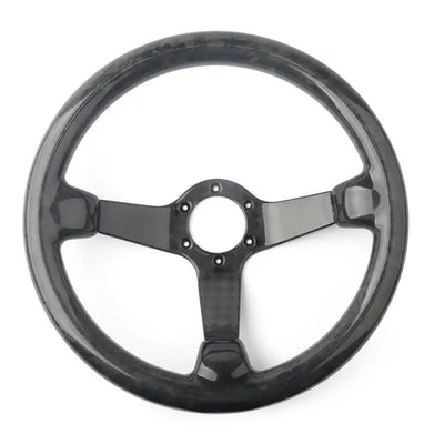 Genuine Forged Carbon Fiber Lightweight Deep Dish Steering Wheel (340mm)
