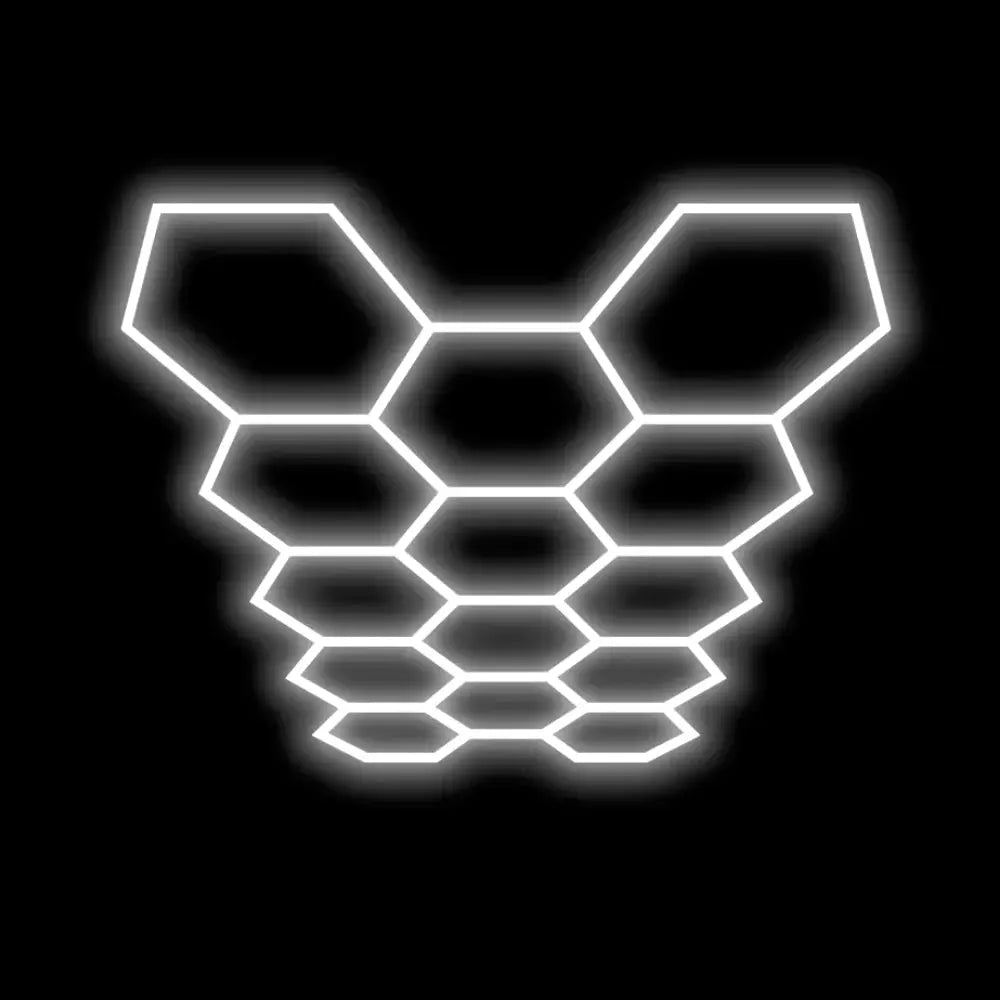 Hexglo 14 Piece Hexagon Modular LED Lighting Kit