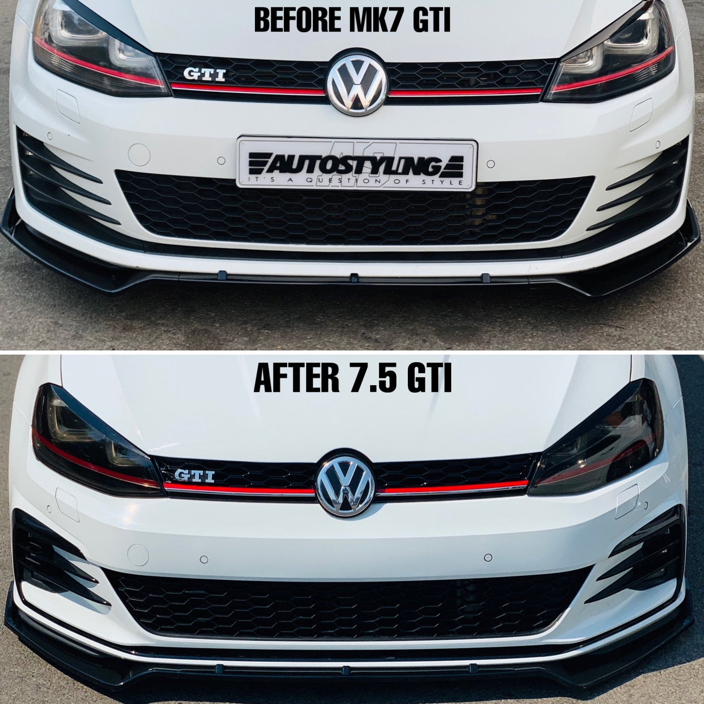 VW GOLF mk7 to mk7.5 gti BUMPER KIT UPGRADE