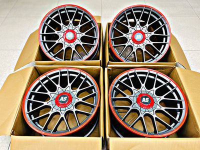 17” AS-RSE  CONCAVE 5/100 GUNMETAL WHEELS