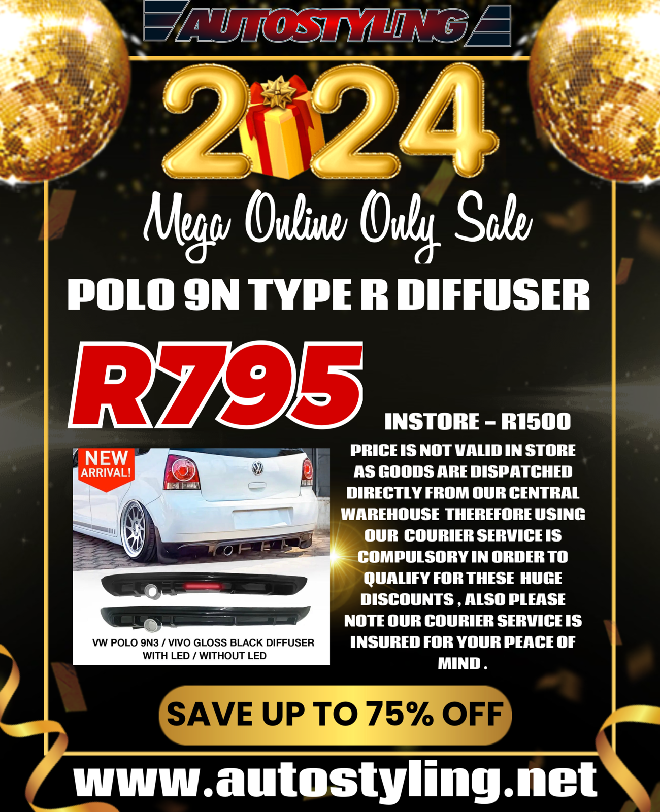 POLO 9N AS TYPE R REAR APPRON