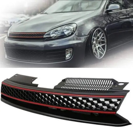 VW GOLF 6 DEBADGE GRILL GTI STYLE GLOSS BLACK