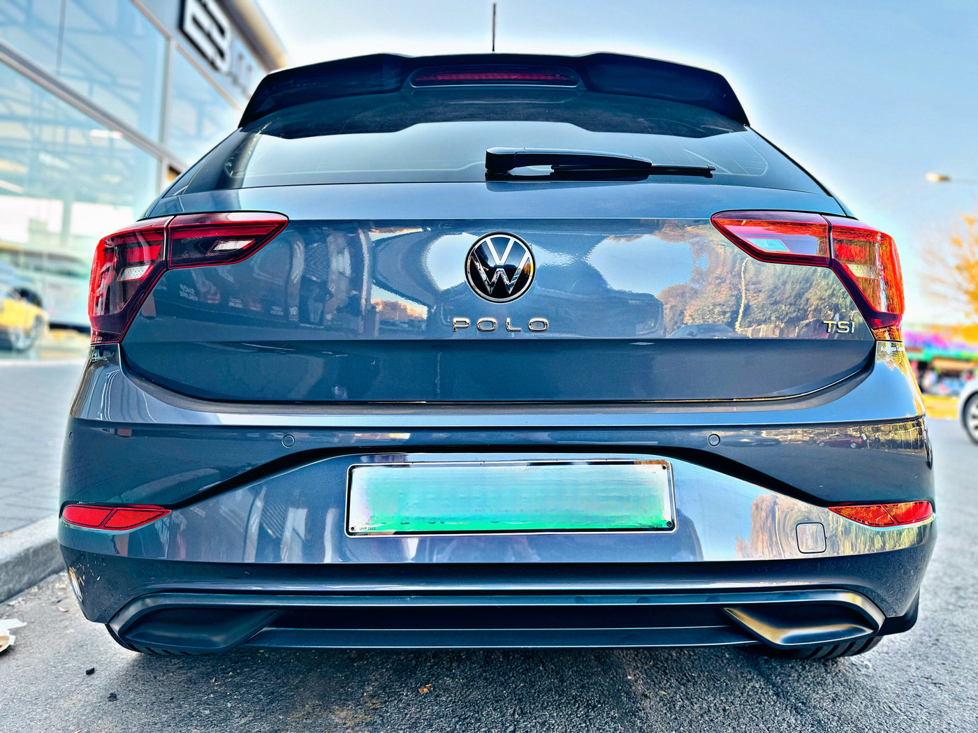 VW POLO 8 / AW TSI TO GTI STYLE AK REAR DIFFUSER GLOSS BLACK