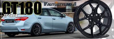 17” AS- GT180  GLOSS BLACK 5/114 PCD