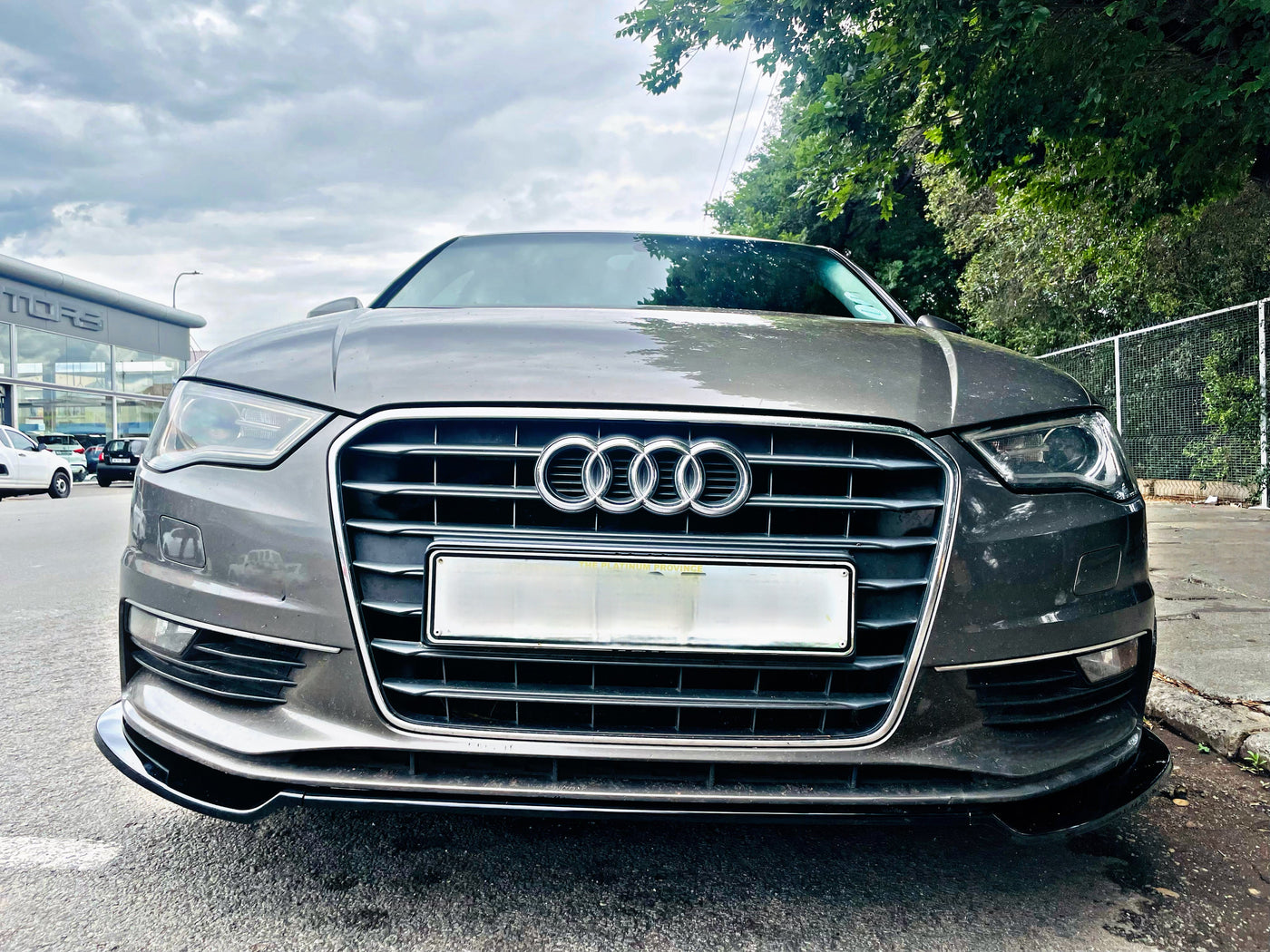 VW GOLF 7 / 7.5 / 7R / 7TSI KERSH 3PCE FRONT SPOILER GLOSS BLACK