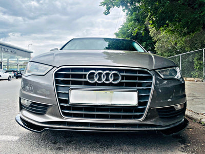 VW GOLF 7 / 7.5 / 7R / 7TSI KERSH 3PCE FRONT SPOILER GLOSS BLACK