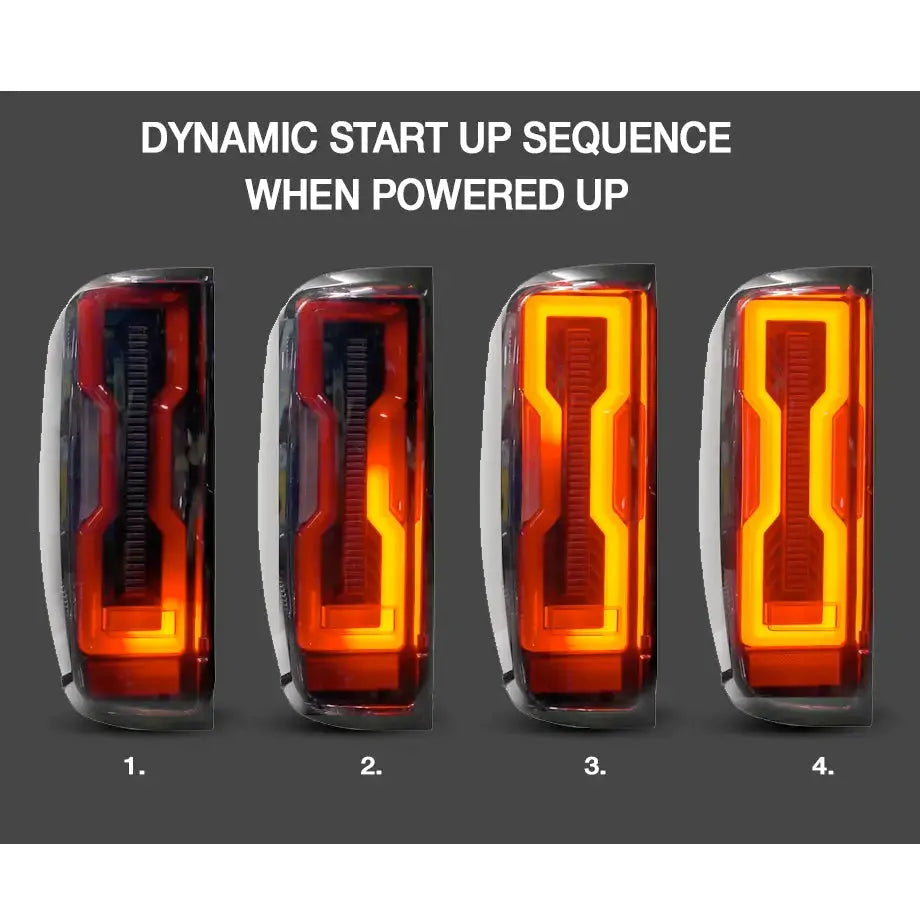 Isuzu D-Max (22-On) F150 Style Smoked Black LED Taillights
