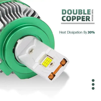 K14 3-Colour LED Canbus Bulbs With Strobe Function & Wireless Remote - H4