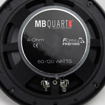 MB Quart FKB116S Formula -  6.5 Inch 2-Way Slim Coaxial Speakers - 120W