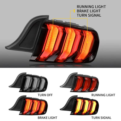 MP Concepts -  Mustang (15-23) Smoked Black LED Sequential Taillights