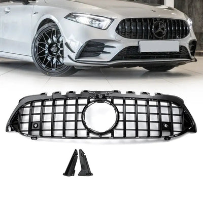 Merc W177 (19-On) GTR Panamericana Style Gloss Black Upgrade Grille