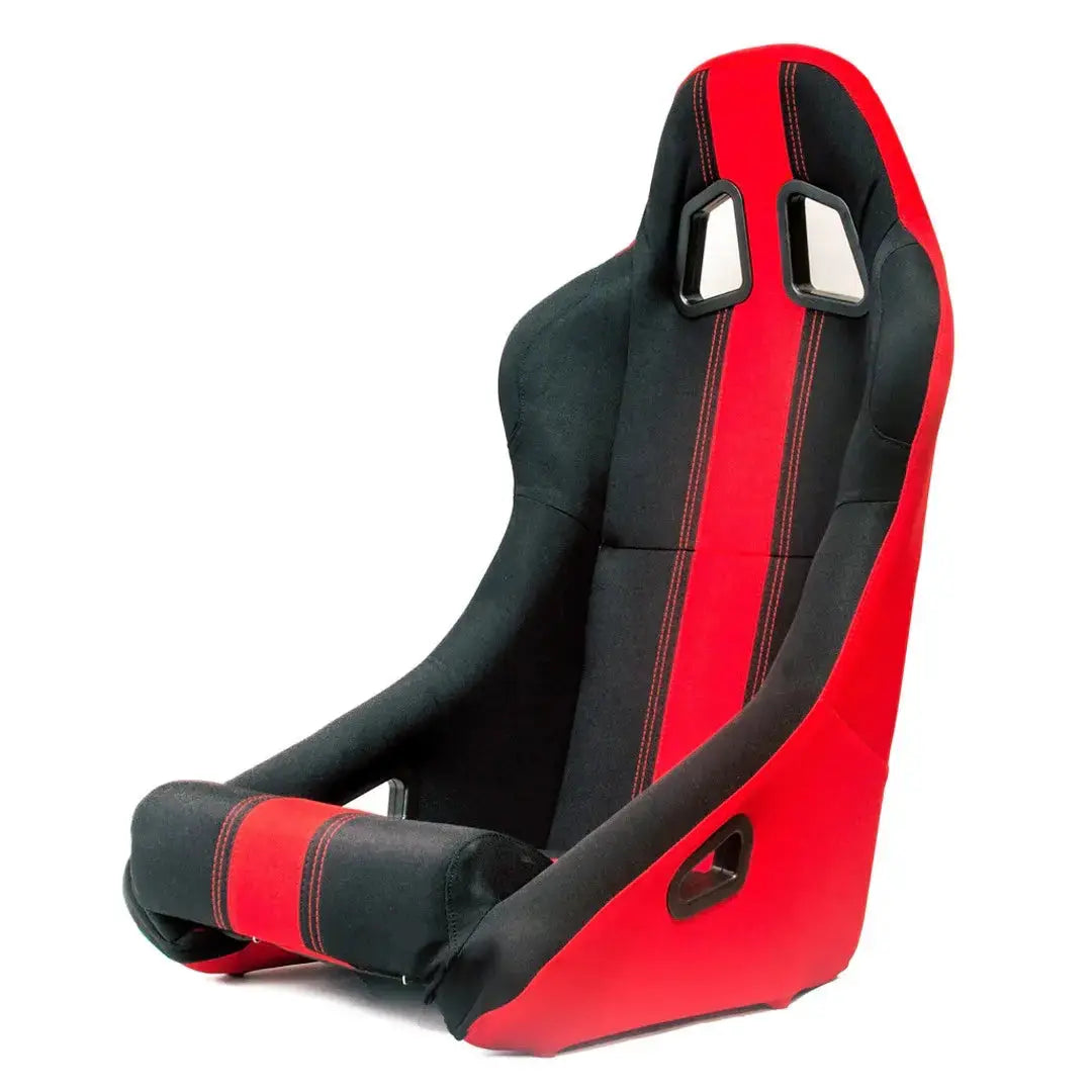 Non-Reclinable Racing Bucket Seats (Black & Red) - Each